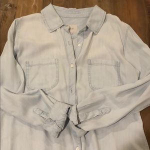 Rails light denim button down